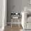 URBN Living (Black) Modern Bedside Table Storage Display Unit with 2 Shelves & Solid Pinewood Legs 3