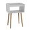 URBN Living (White) Modern Bedside Table Storage Display Unit with 2 Shelves & Solid Pinewood Legs 4