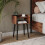 URBN Living (Rustic Brown) Modern Bedside Table Storage Display Unit with 2 Shelves & Solid Pinewood Legs 3