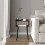 URBN Living (Rustic Brown) Modern Bedside Table Storage Display Unit with 2 Shelves & Solid Pinewood Legs 4