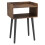 URBN Living (Rustic Brown) Modern Bedside Table Storage Display Unit with 2 Shelves & Solid Pinewood Legs 6