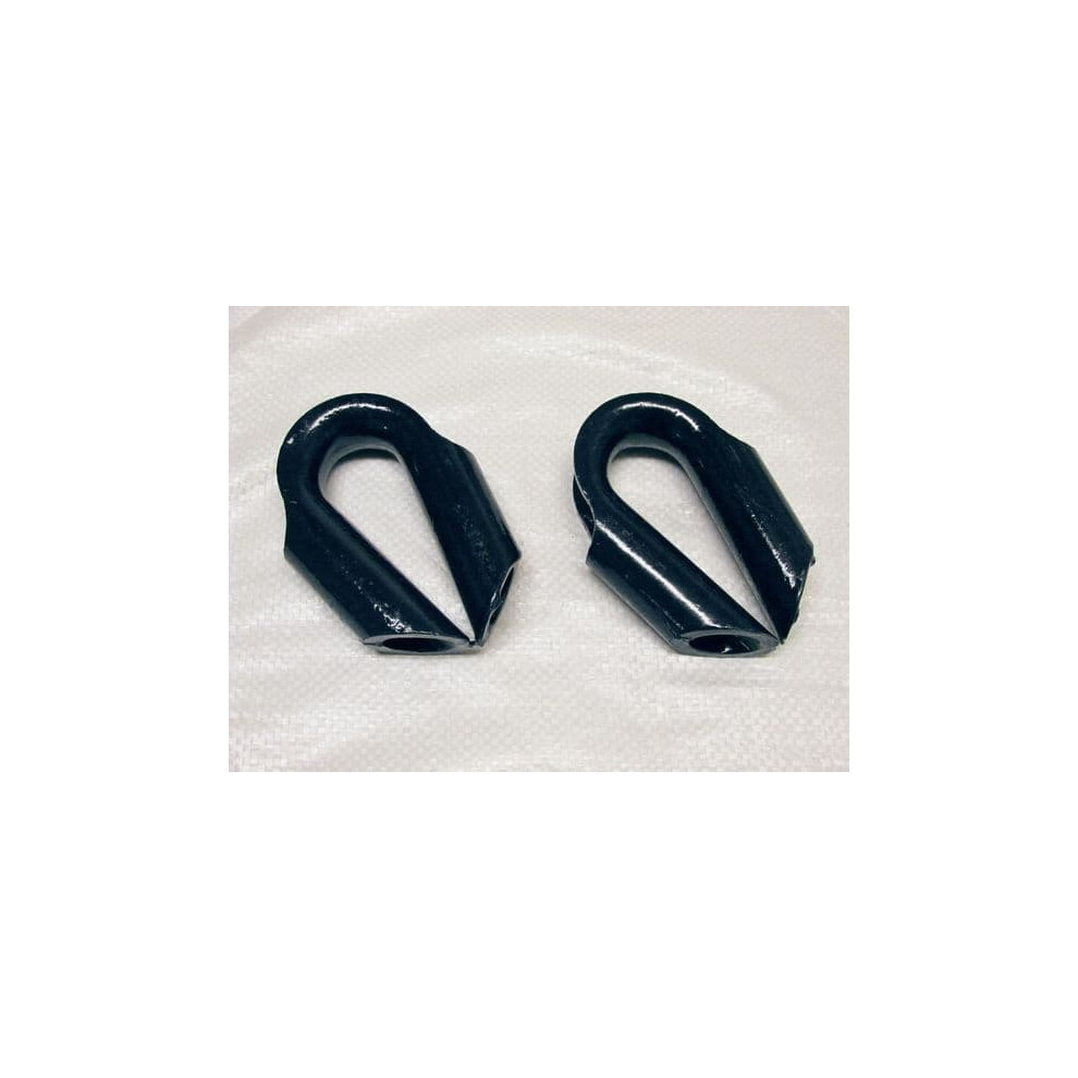 (18Mm) 10Mm - 38Mm Wire Rope Tube Thimbles X2 (Blue) 600988490147