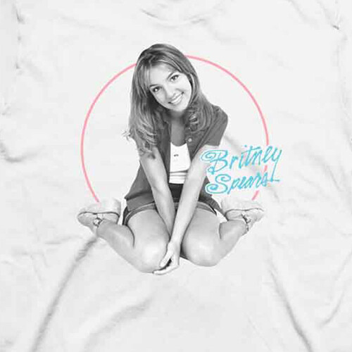 Britney Spears (S, White) Britney Spears Classic Circle T Shirt 2