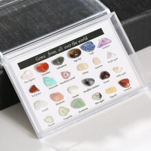 24Pcs Christmas Calendars Healing Crystal Stone Advent Countdown Calendar