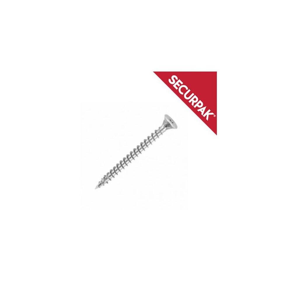Securpak Zinc Plated Countersunk Pozi Head Screw (Pack Of 20) 5063238302303