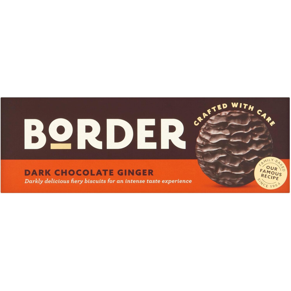 Border (Pack Of 2) Dark Chocolate & Ginger Biscuits 150G