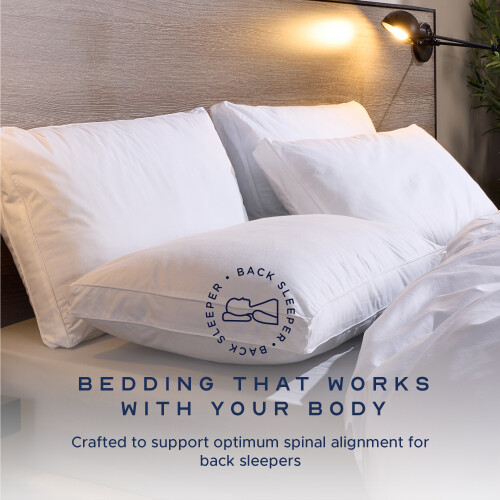 Snuggledown (Medium Pillow, 2 Pack) Snuggledown Luxurious Back Sleeper Pillow UK Made 1