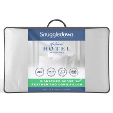 (2 Pack) Snuggledown Goose Feather & Down Pillow UK Made