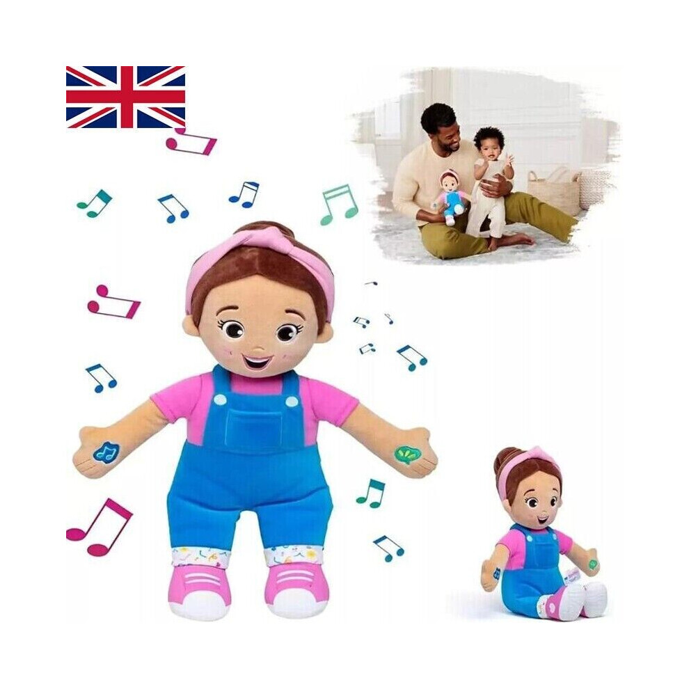 Playmc 30Cm Miss Rachel Singing Plush Doll, Interactive Rachel Lady Musical Stuffed Toy