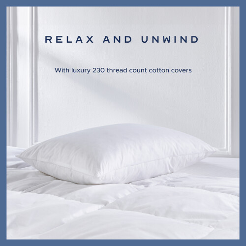 Snuggledown (Medium Pillow, 1 Pack) Snuggledown Goose Feather & Down Pillow UK Made 2