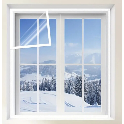 2 Window Insulation Kit Shrink Winter Draught Excluder 1.57 x 1.82M 2