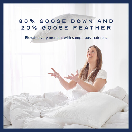 Snuggledown (4 Pack) Snuggledown Hungarian Goose Down Pillow UK Made 2