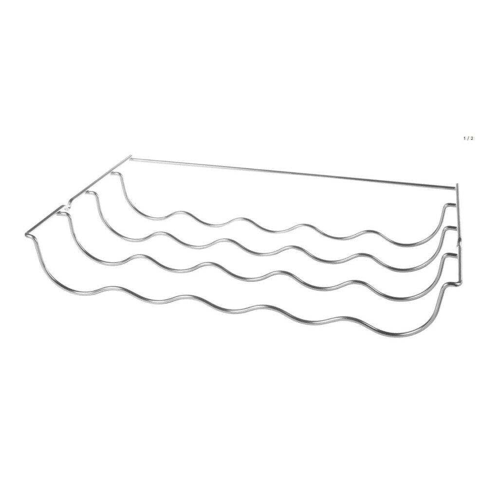 Candy Bottle Shelf Wine Rack Chrome 458 x 290mm Fridge Freezer-image-OPC-PFXZT5F-NEW