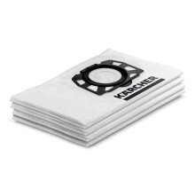 Bags Karcher KFI 357 WD2 WD3 Fleece Filter Bags Pack 4 2.863-314.0 Genuine Part