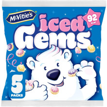 (Pack Of 6) McVitie's Iced Gems Multipack Biscuits 5x23g
