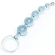 Smooth PVC Anal Beads - 6" for Beginners - Phthalate-Free Pleasure