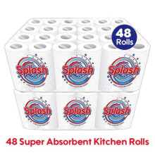 Splash Kitchen Towels | 48 Rolls | 2-Ply | Super Absorbent
