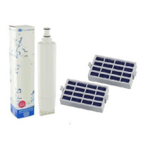 For Whirlpool WPRO Water SBS002 pl 2 X Air Microban Antibacterial Filter Kit