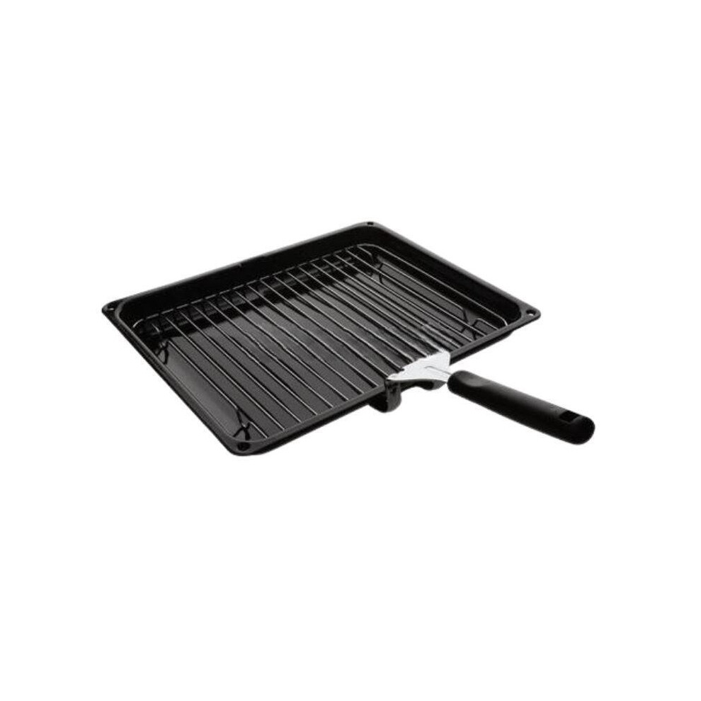 Kga Supplies Montpellier Oven Cooker Grill Pan With Rack & Handle Genuine 365Mm X290mm