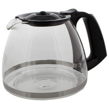 Moulinex FH900110 Carafe - Black - Genuine Glass Coffee Jug for Subito Cafetire