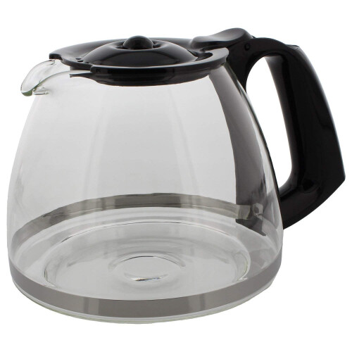 Moulinex FH900110 Carafe - Black - Genuine Glass Coffee Jug for Subito Cafetire