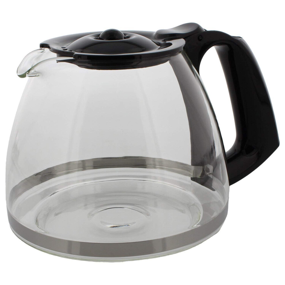 Kga Supplies Moulinex Fh900110 Carafe - Genuine Glass Coffee Jug For Subito Cafetire Black