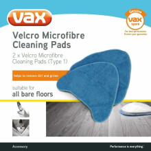 Genuine VAX Microfibre Cleaning Pads Type 1 - 1-1-131448-00 for Bare Floor Pro, S2S/S2ST & Duet Master