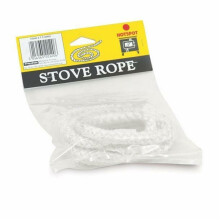 Hotspot 12mm x 1.5m Pre-Cut Glass Fibre Rope For Sealing Stoves and Log Burners