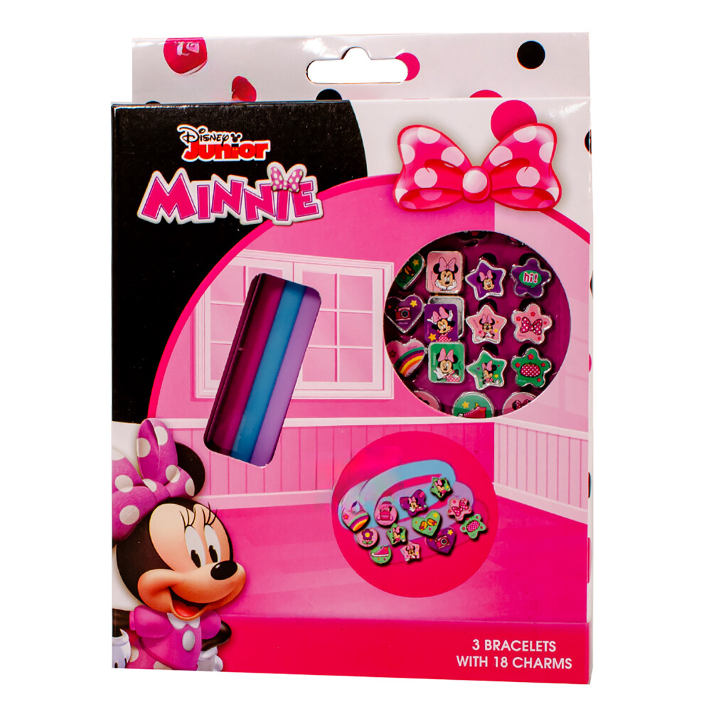 Minnie Mouse Make Your Own 3 Bracelet & 18 Charms Set