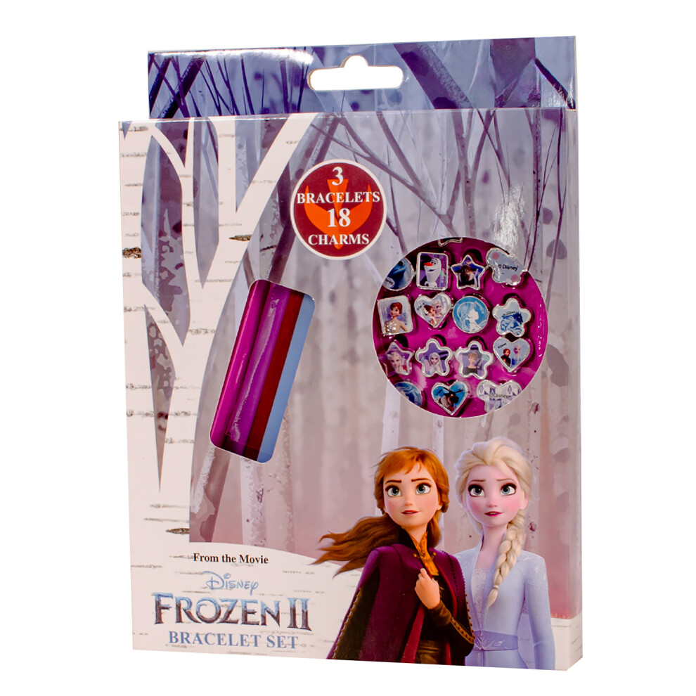 Disney Frozen Make Your Own 3 Bracelets & 18 Charms Set Blue