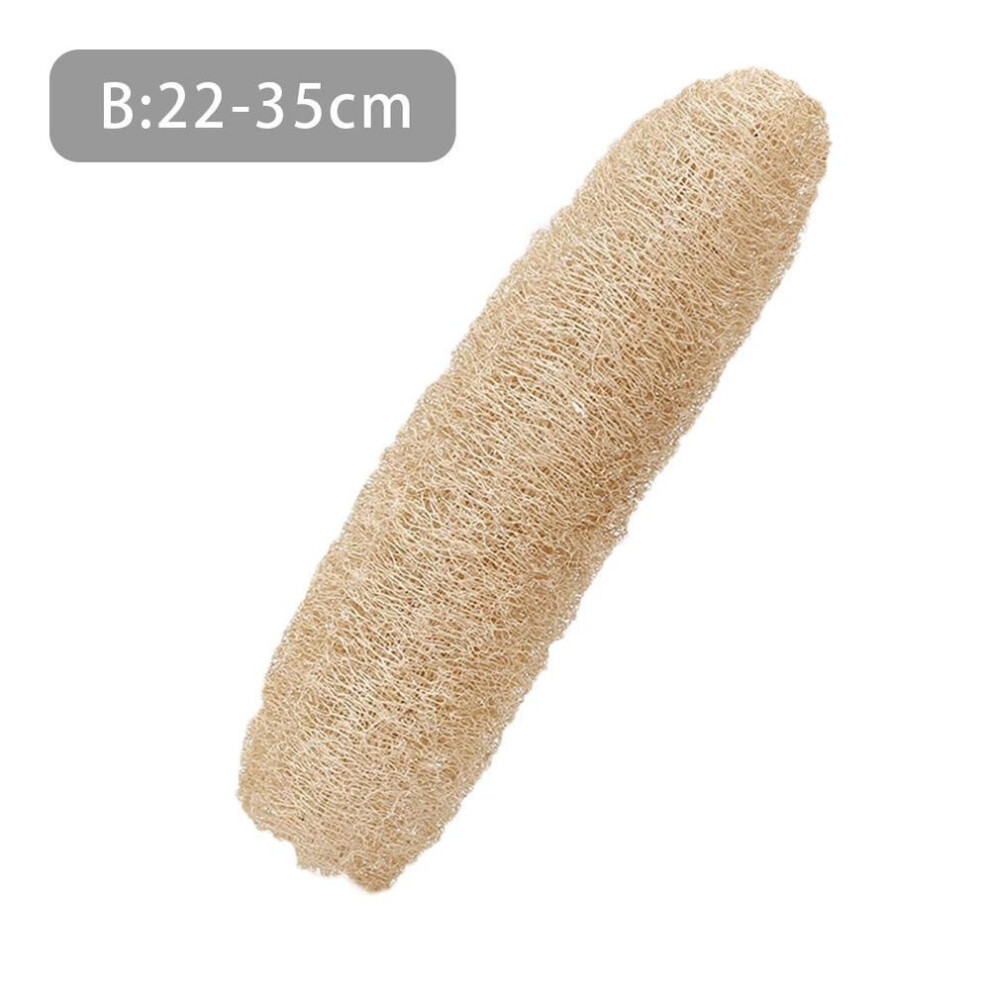 (B) Full Loofah Natural Exfoliating Biodegradable Loofah Sponge Cellulose Natural Shower Sponge Scrubber For Kitchen Bathroom
