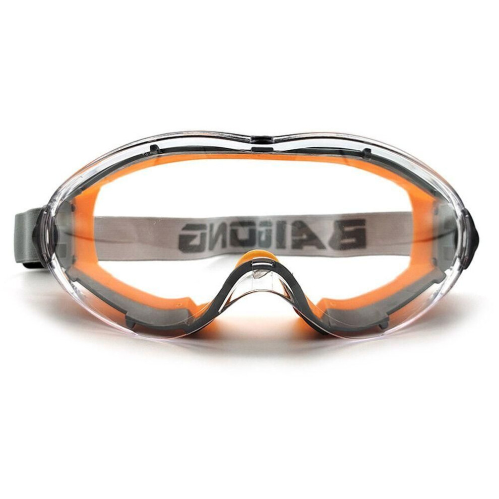 (orange) Industrial Grade Safety Glasses Impact Resistant Protective Lens Eye Protection Goggles  Outdoor