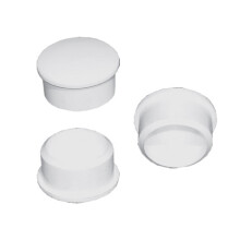 Step unit white plastic cap