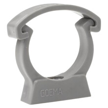1.5in Grey PVC Pipe Clip with Safety Clip