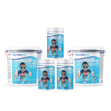 Deep Blue Professional - Stabilised Chlorine Granules 1kg Rapid dissolve Neutral PH With Testing strips
