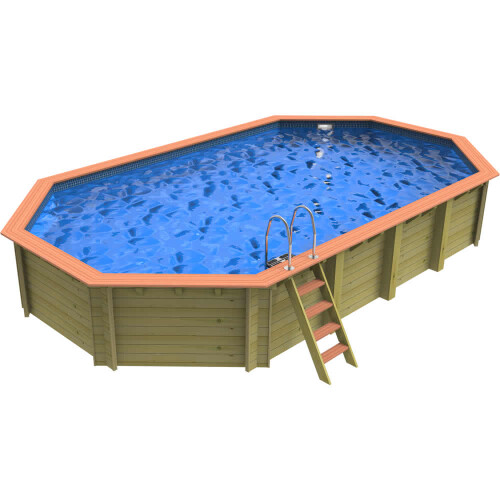 Plastica Westminster Wooden Pool Package with SwimMaster Counter Current