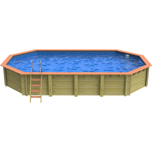 Plastica Westminster Wooden Pool Package with SwimMaster Counter Current 2