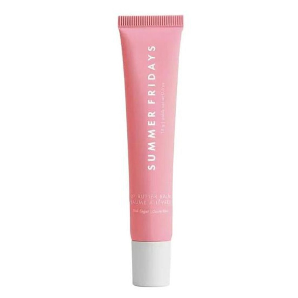 (pink) Summer Lip Butter Balm Vegan Waxes Soften Lips Subtle Shine Moisturize Soothe Lips Hydration Sheer Tinted Color Cream Sweet Sugar Lip Balm Lip