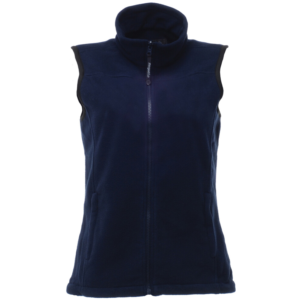 (16, Dark Navy) Regatta Womens/Ladies Haber II 250 Series Anti-pill Fleece Bodywarmer / Sleeveless Jacket
