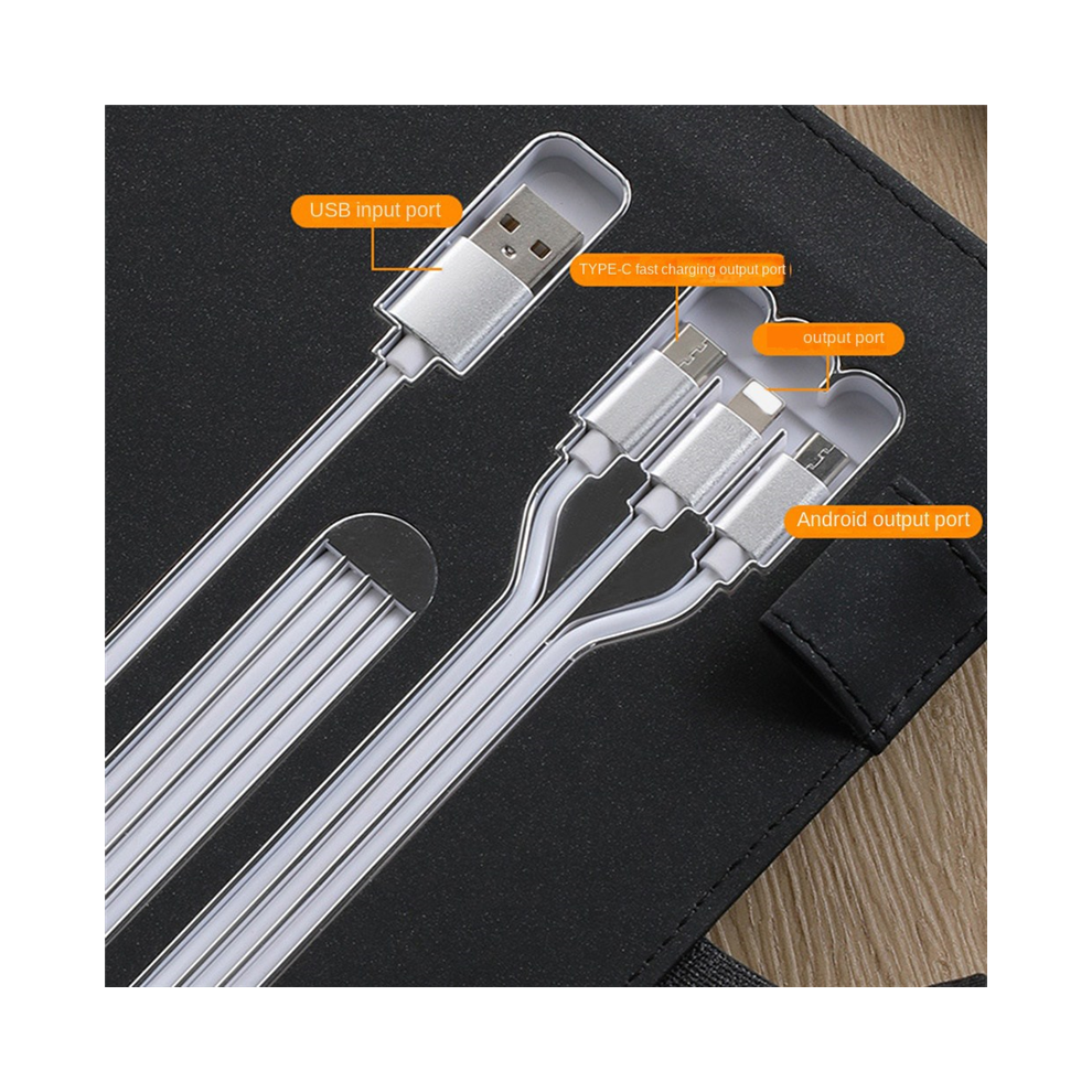 Travel A5 Manager Bag Notebook with Power Wire+Wireless Charging Rack-image-OPC-PFY2V85-NEW