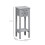 Homcom HOMCOM Bedside Table Set, End Table Set with Drawer and Storage Shelf, Grey 2