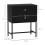 Homcom HOMCOM Modern Bedside Table with 2 Drawers for Bedroom, Black 2