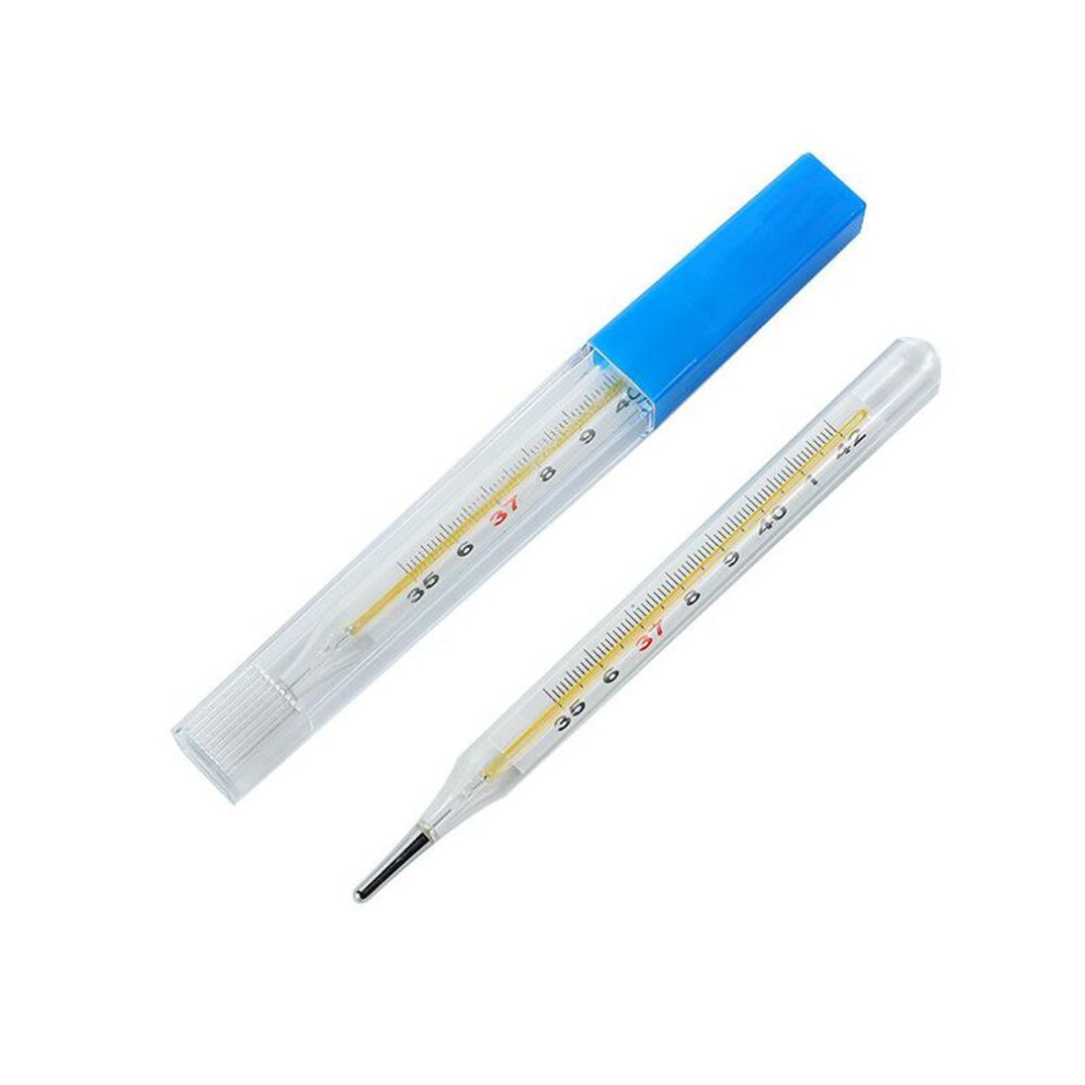 Non-mercury Non-toxic Classical Oral Glass Thermometer Dual Scale C&f  Thermometer Large Screen Clinical Measurement Device Fever Temperature