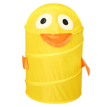 (Yellow, 55x34cm) 1pc Laundry Bucket Folding Cartoon Duck Laundry Hamper Kids Toy Container Laundry Basket