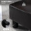 Homcom HOMCOM Chic Faux Leather Footstool Ottoman Cube with 4 Plastic Legs Brown 7