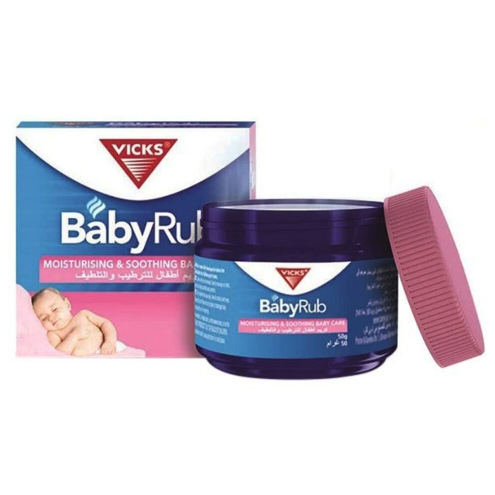 Vicks BabyRub Non-Medicated Formula Mosturising And Soothing Baby Care Healing Ointment 50g