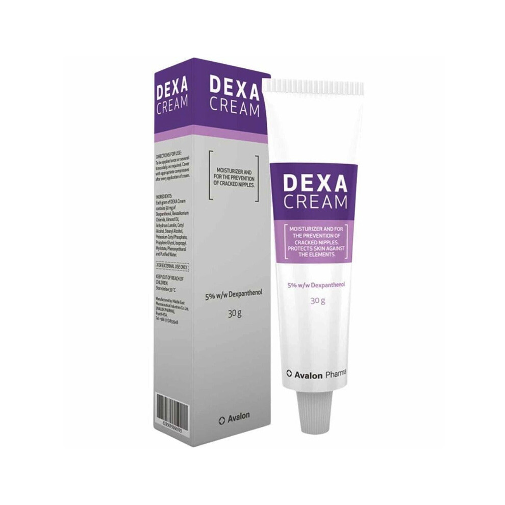 Avalon Dexa With 5% Dexpanthenol |Breast & Nipple Care |Intensive Moisturizing And Cracked Nipples - 30G Cream