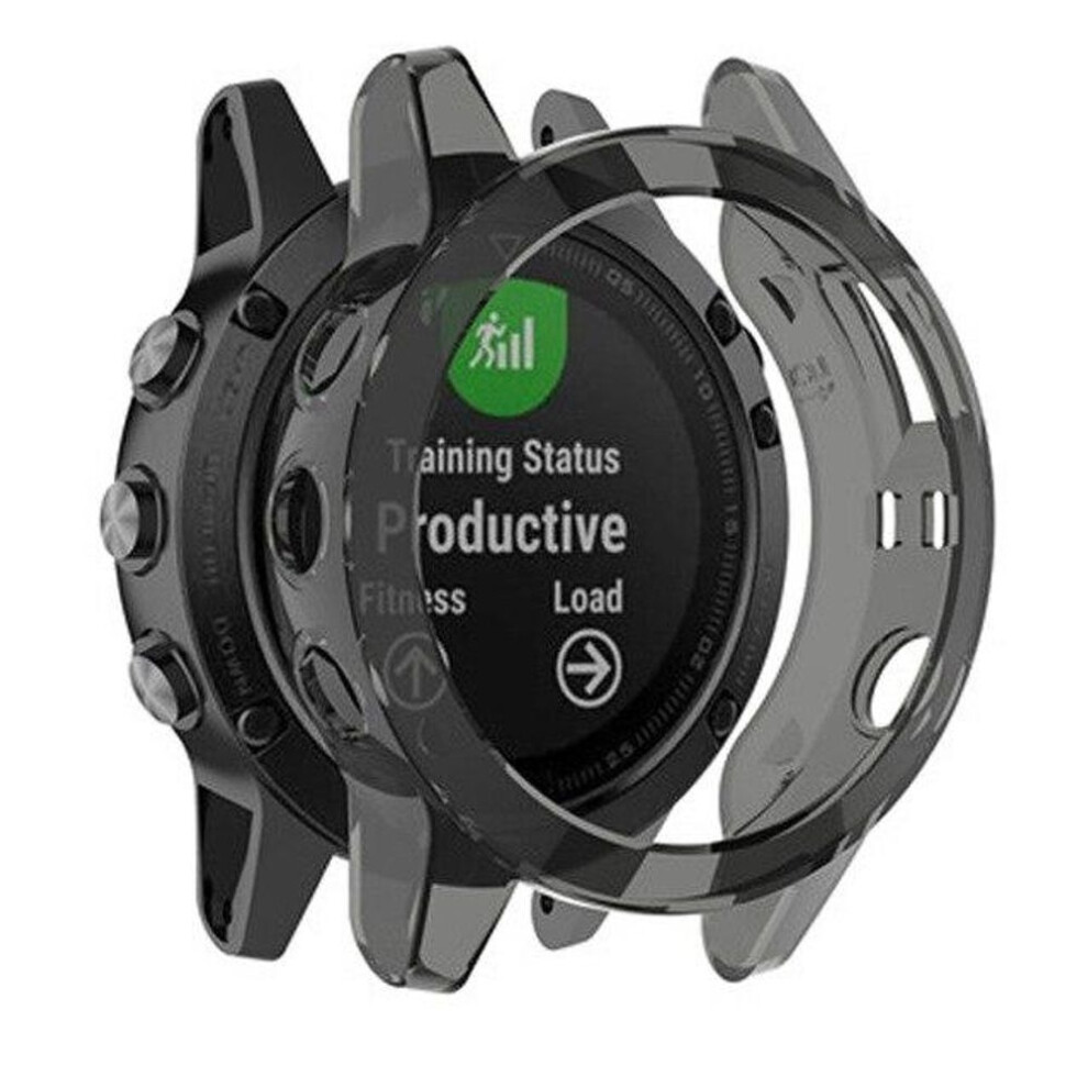(black, For Fenix 5S/5S plus) Silicone Protective Case Cover For Garmin Fenix 5 5s Plus 5x 6 6s 6x Smartwatch Soft Protector Shell Case For Garmin Fenix 6x Pro Smart Accessories