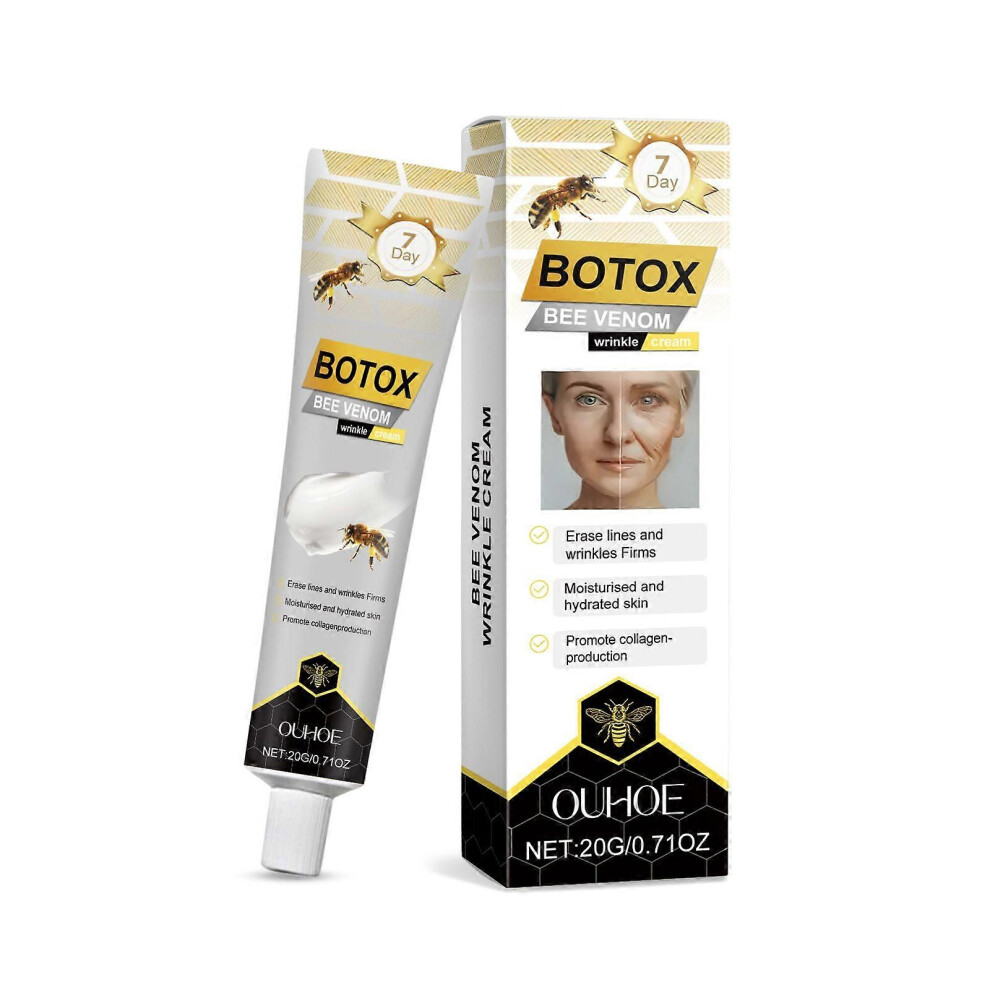 (3PCS) Bee Venom Wrinkle Removal Cream, Bee Venom Anti-Wrinkle Firming Cream, Bee Venom Cream, Moisturizing, Lifting & Recovery for All Skin Types
