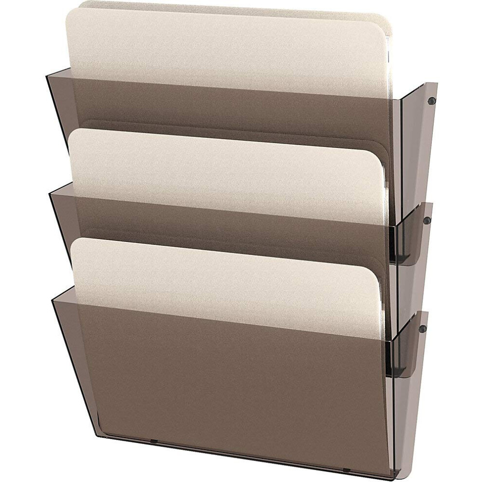 Zdjęcia - Teczka / pudełko Desviar Deflecto 63602 Unbreakable Docupocket Experable Trzypobiegowa plik scienna ustawiona litera dym DEF63602RT